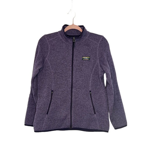 L.L. Bean Jackets & Blazers - Women's LL Bean Purple Full Zip Fleece Long Sleeve Jacket Size S